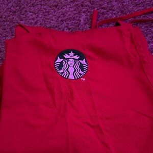 Starbucks Bold Red Barista Apron